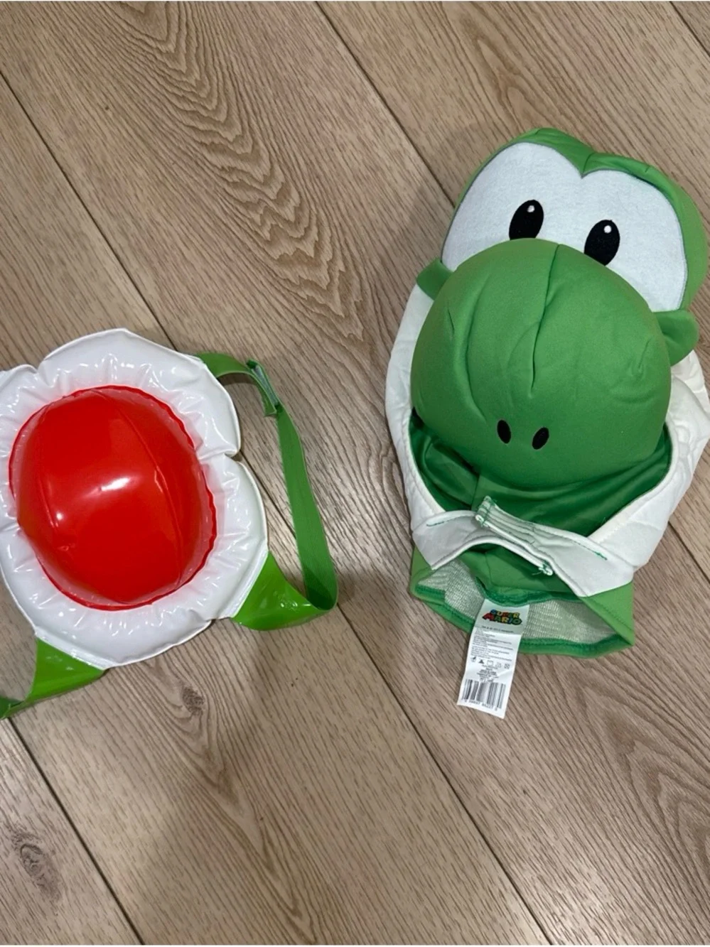 Green Dino Hood and Red Shell Kids Halloween Costume Set by